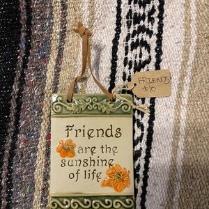 Decorative Plaque with Floral Design